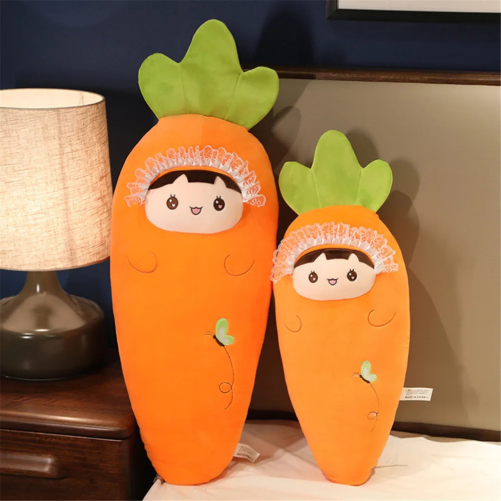 Cartoon Carrot Plant Vegetable Plush Stuffed Soft Toy Huge LoveJojo