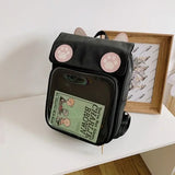 Transparent Window Backpack Bag Rucksack Cat Paws Kawaii Japanese