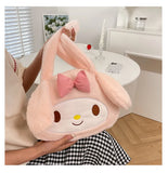 Sanrio Plush Cinnamoroll My Melody Kuromi Tote Shoulder Bag - LoveJojo