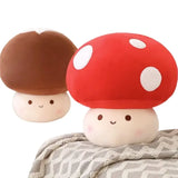 23cm Mushroom Plush Toy Stuffed Soft Kawaii Shiitake Mushroom Super Mario Level Up