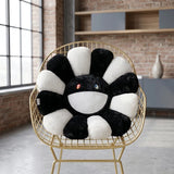 Japan Sunflower Face Plush Seat Cushion Rainbow Flower