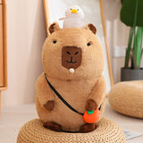 Kawaii Snack Attack: Hamburger Capybara Dog Pig Capibaras Pizza Bubble Tea Cushion Plush