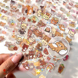 10 Sheets Rilakkuma Decal Stickers