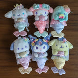 Sanrio Mermaid Cute Kuromi Hello Kitty Pochacco Plush Keyring