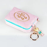 Bluebird Polly Pocket Pink Stitched Zipper Wallet Card Holder