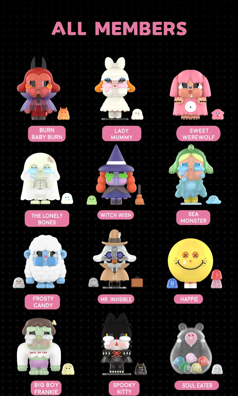 POP MART MONSTER TEARS 12デザイン Genuine Pop Mart Crybaby Monster Tears Series Figurines Blind Box