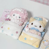 Sanrio Good Night Sleep Plush Keychain Masyumaro My Melody Piano Kawaii Bag Charm