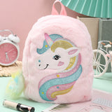 Unicorn Pattern Sequin Backpack Rucksack School Bag