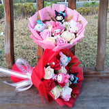 Sanrio My Melody Hello Kitty Plush Flower Bouquet