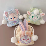 Disney StellaLou Drawstring Bag LinaBell Gelatoni Plush Cosmetic Bag