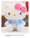 Sanrio Hello Kitty Big Pink Bow Blue Lace Dress Plushie