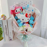 Sanrio Plush Bouquet My Melody Kuromi Cinnamoroll Hello Kitty - LoveJojo