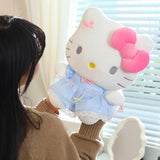 Sanrio Hello Kitty Big Pink Bow Blue Lace Dress Plushie