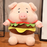 Kawaii Snack Attack: Hamburger Capybara Dog Pig Capibaras Pizza Bubble Tea Cushion Plush - LoveJojo