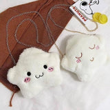 Hammy Hamster Plush Crossbody Bag with Gold Chain Handbag - LoveJojo