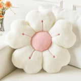 Flower-Shaped Plush Throw Pillow Cushion