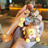 Kawaii Hello Kitty Keychain Sanrio My Melody Kuromi Cinnamoroll Car Key Ring Keychain