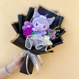 Sanrio Kawaii Hello Kitty Kuromi Hangyodon Handmade Plush Bouquet