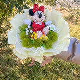 Disney Mickey Mouse Minnie Mouse Plush Bouquet Flowers