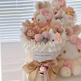 Kawaii Kuromi My Melody Hello Kitty Plush Doll Bouquet Sanrio - LoveJojo