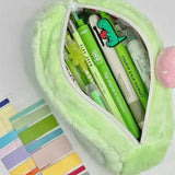 Kawaii Plush Pencil Case Matcha Cake Roll