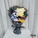 Sanrio Hello Kitty Halloween Cinnamoroll Kuromi Kawaii Plush Bouquet