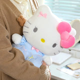 Sanrio Hello Kitty Big Pink Bow Blue Lace Dress Plushie