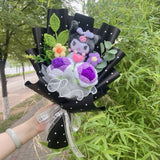 Sanrio Hello Kitty Kuromi Cinnamoroll My Melody Artificial Plush Flower Bouquet