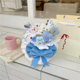 Sanrio Cinnamoroll Pochacco Kuromi Pompompurin Plush Flower Bouquet