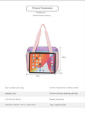 Heart PU Leather Laptop Bag Pastel Handbag Top Handle Japanese Style School Bag