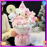 Sanrio Hello Kitty Plush Bouquet My Melody Cinnamoroll Kuromi Kawaii Flowers