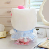 Sanrio Hello Kitty Big Pink Bow Blue Lace Dress Plushie