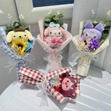 Sanrio Plush Bouquet Hello Kitty Kuromi Cinnamoroll My Melody