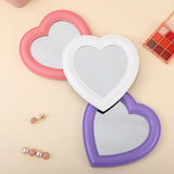 Pink Love Heart-Shaped Cosmetic Mirror Makeup Wall Hanging Mirror