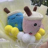 Bubble Tea Avocado Plushie Bouquet Milk Tea Boba