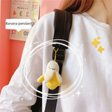 Kawaii Banana Plush Keyring Pendant Key Chain Ring - LoveJojo