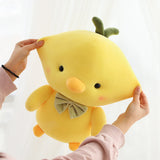 Yellow Chick Chicken Plush Green Bowtie