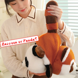 Double-Sided Panda Raccoon Plush Toy Red Panda - LoveJojo