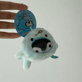 Penguin Ebi Fried Shrimp Prawn Plush Keychain 8cm