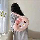 Sanrio Plush Cinnamoroll My Melody Kuromi Tote Shoulder Bag