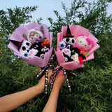 Sanrio Hello Kitty Halloween Cinnamoroll Kuromi Kawaii Plush Bouquet