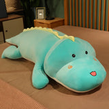 Kawaii Dinosaur Plush Cushion Big Green, Blue, Pink (80cm) Alligator Crocodile