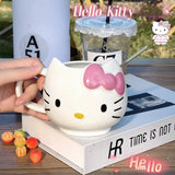 Hello Kitty Water Cup Cute Mug Heat-Resistant Ceramic Cup Juice Water Coffee Mug Kitchen Drinkware