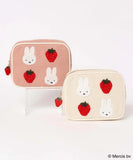 Miffy Strawberry Series Embroidered Makeup Storage Case