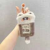 Sanrio Hello Kitty Plush Card Case Holder Keychain Kuromi My Melody Hangyudon Pochacco Cinnamoroll
