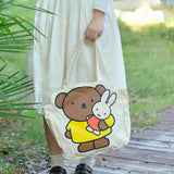 Miffy Bunny Canvas Tote Bag