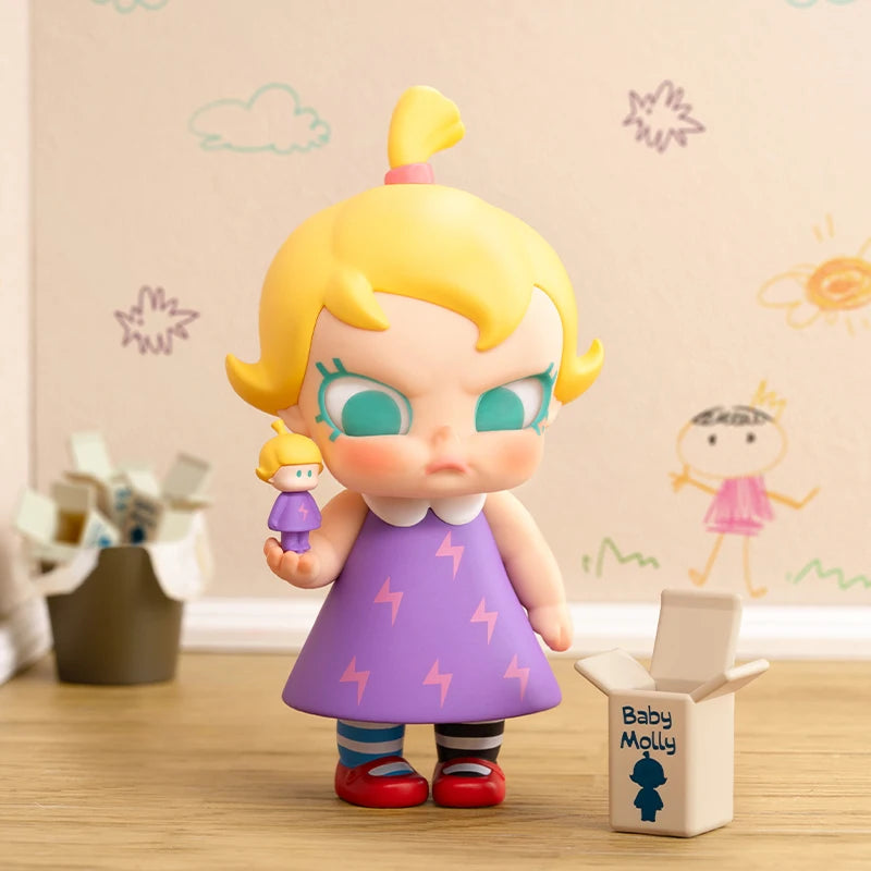 その他 POP MART Baby Molly When I was three Genuine Pop Mart Baby Molly When I was Three! Series Blind Box