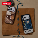 Genuine POP MART Hirono Road Journal Series-Knitted Patchwork iPhone Case for iPhone 17 Pro/ 17 Pro Max