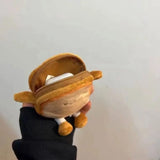 Toast Bread Plush Coin Purse Bag Keychain
