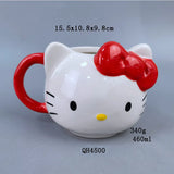 Hello Kitty Water Cup Cute Mug Heat-Resistant Ceramic Cup Juice Water Coffee Mug Kitchen Drinkware